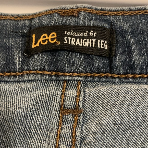 Lee Relaxed Fit Straight Leg Blue Jeans - Picture 2 of 4